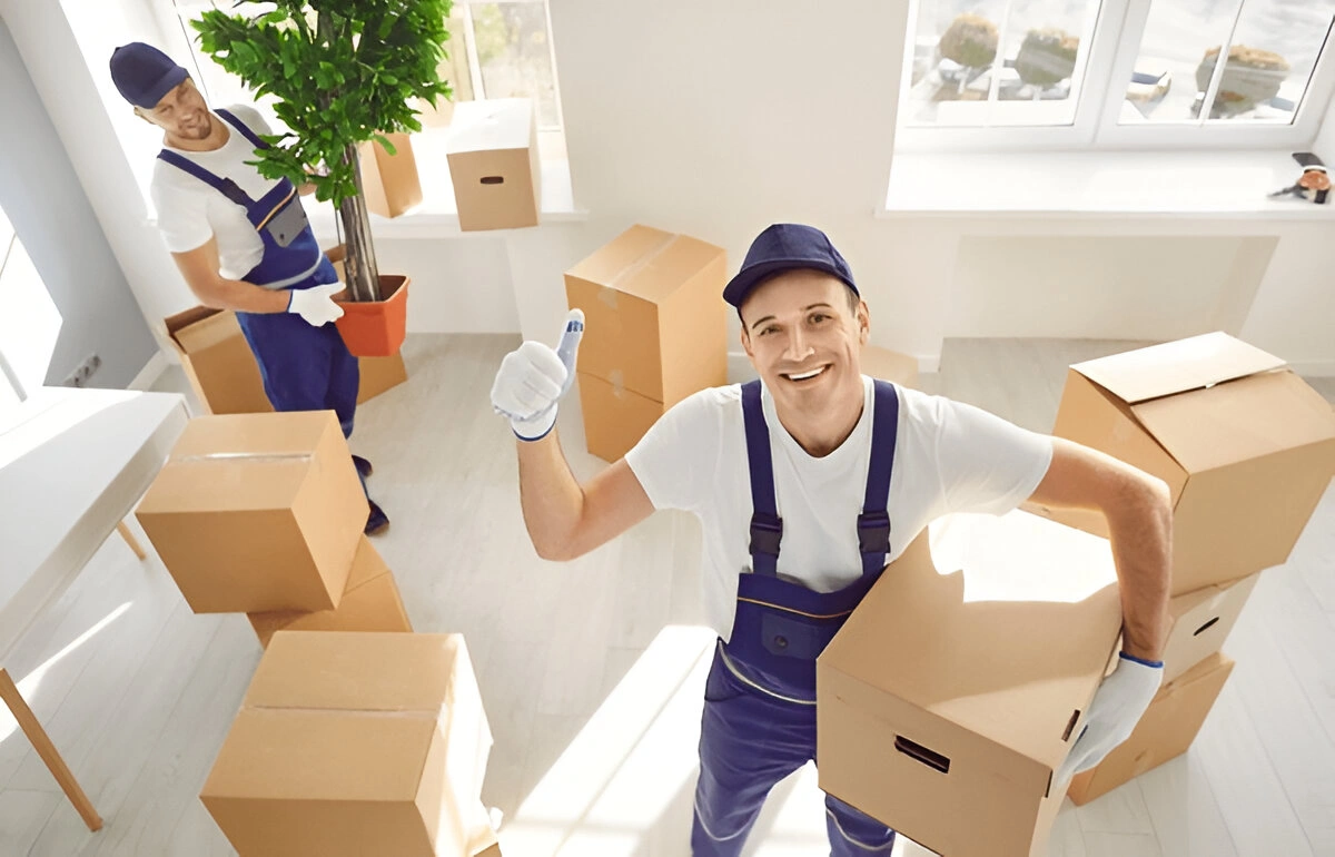 Professional movers loading furniture into moving truck in Paeroa